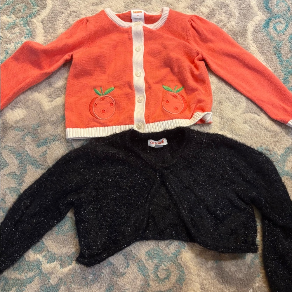 Cat & Jack and Gymboree Orange and Black Sweater Collection